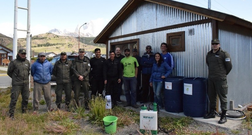 Instalaron nuevo Puesto de Desinfecci&oacute;n de didymo en El Chalt&eacute;n