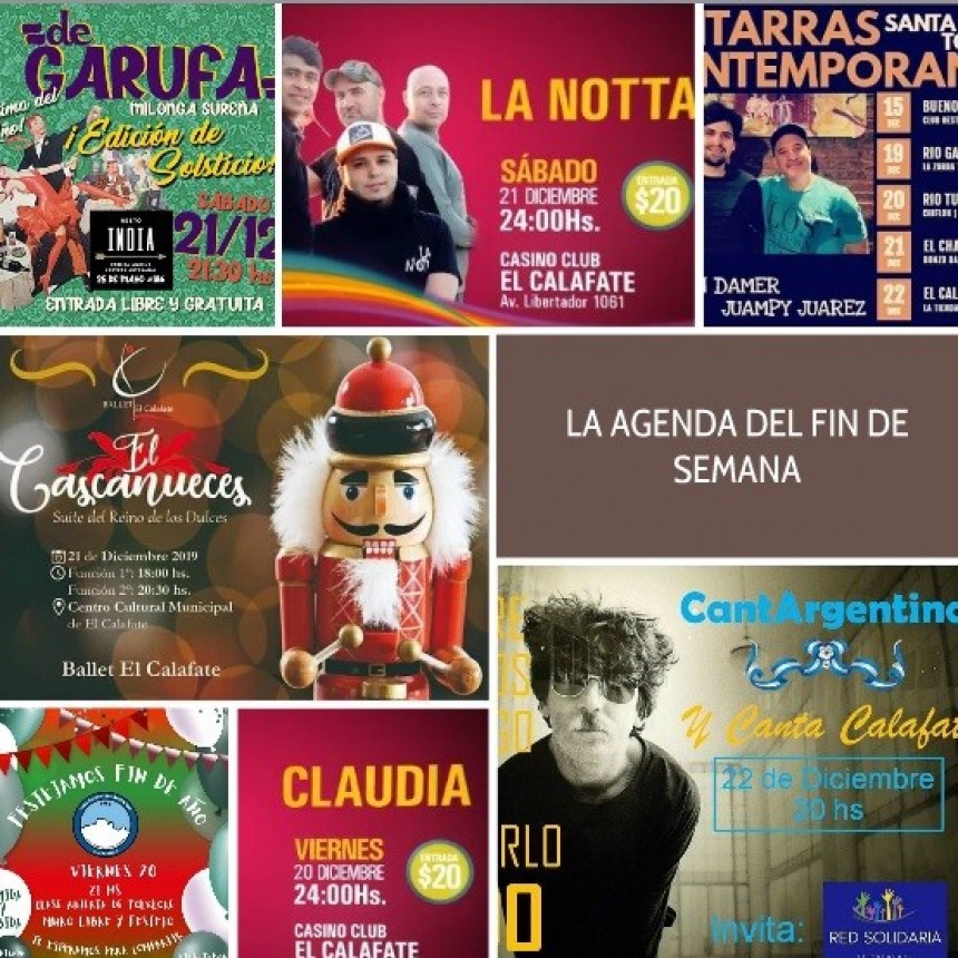LA AGENDA DEL FIN DE SEMANA