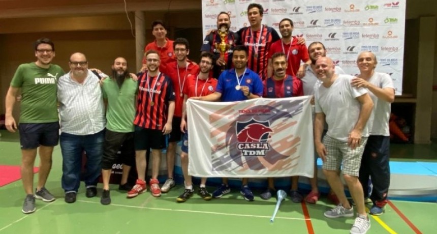 Rodrigo Delgadillo CAMPEON con el tenis de mesa de San Lorenzo de Almagro.